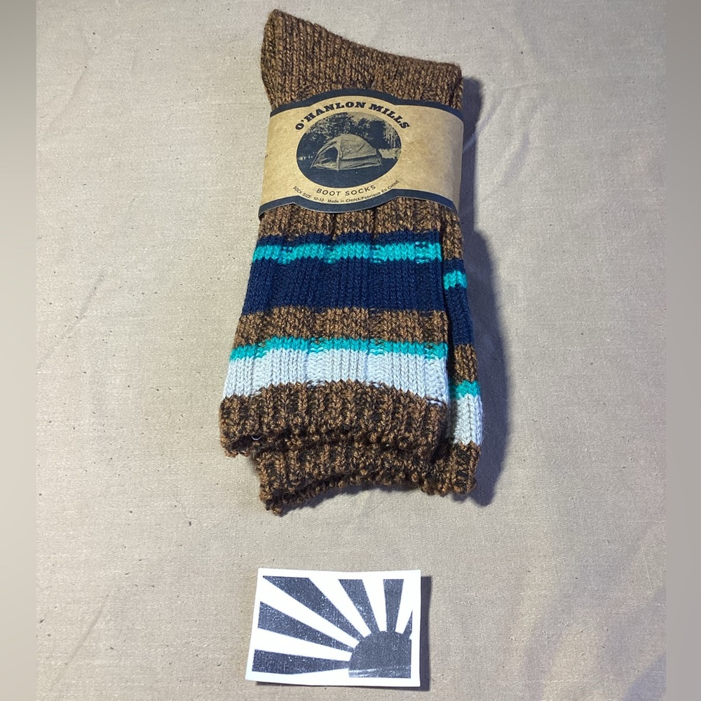 O'Hanlon Mills Boot Socks Men's Sock Size 10-13 (Shoe Size 6.5-12.5)
